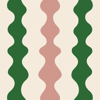 Mitchell Black Natalie Papier Low Frequency Abstract Wallpaper in shade Emerald at Say Decor