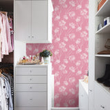 NW36001 floral peel and stick wallpaper closet from NextWall