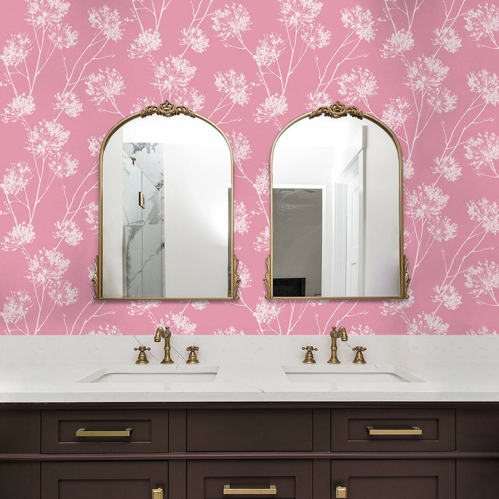 
                  
                    NW36001 floral peel and stick wallpaper bathroom from NextWall
                  
                