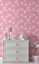 NW36001 floral peel and stick wallpaper nursery from NextWall