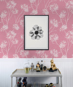 NW36001 floral peel and stick wallpaper dining room from NextWall