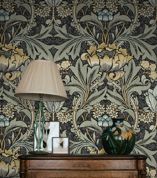 NW41510 vintage morris peel and stick wallpaper decor from NextWall