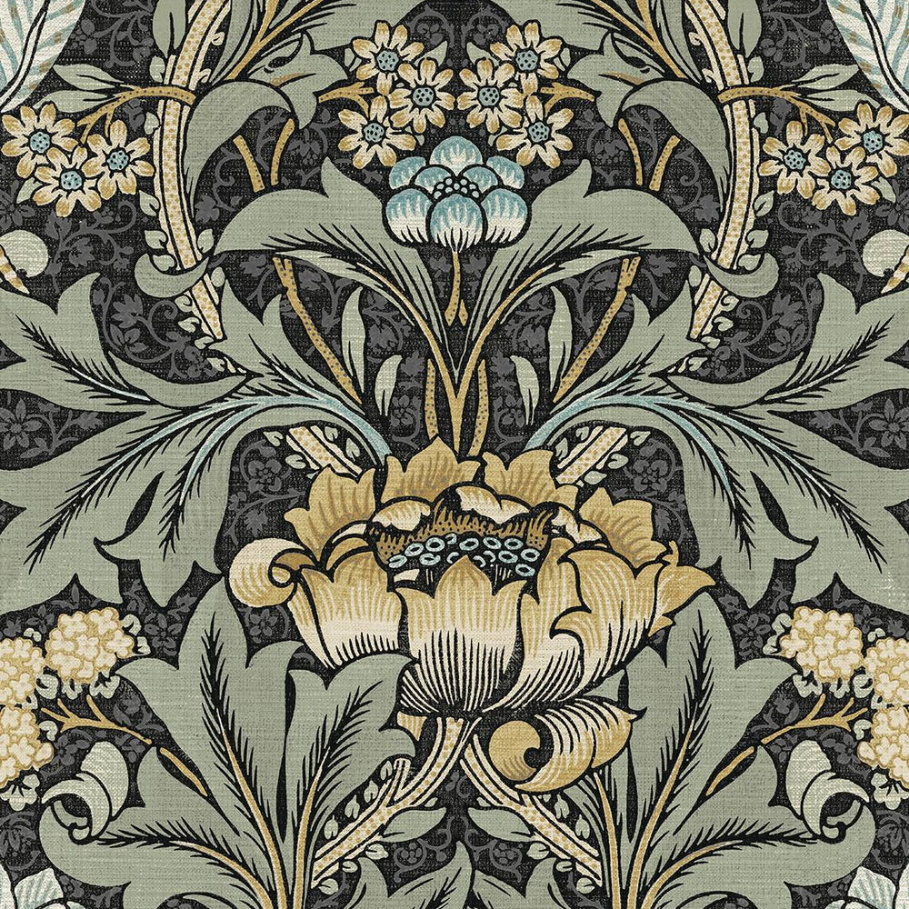 
                  
                    NW41510 vintage morris peel and stick wallpaper from NextWall
                  
                