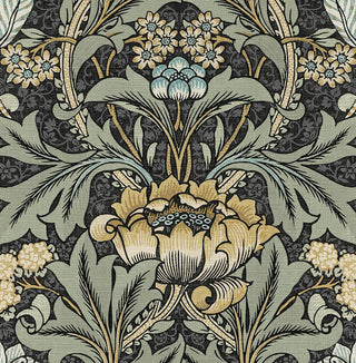 NW41510 vintage morris peel and stick wallpaper from NextWall