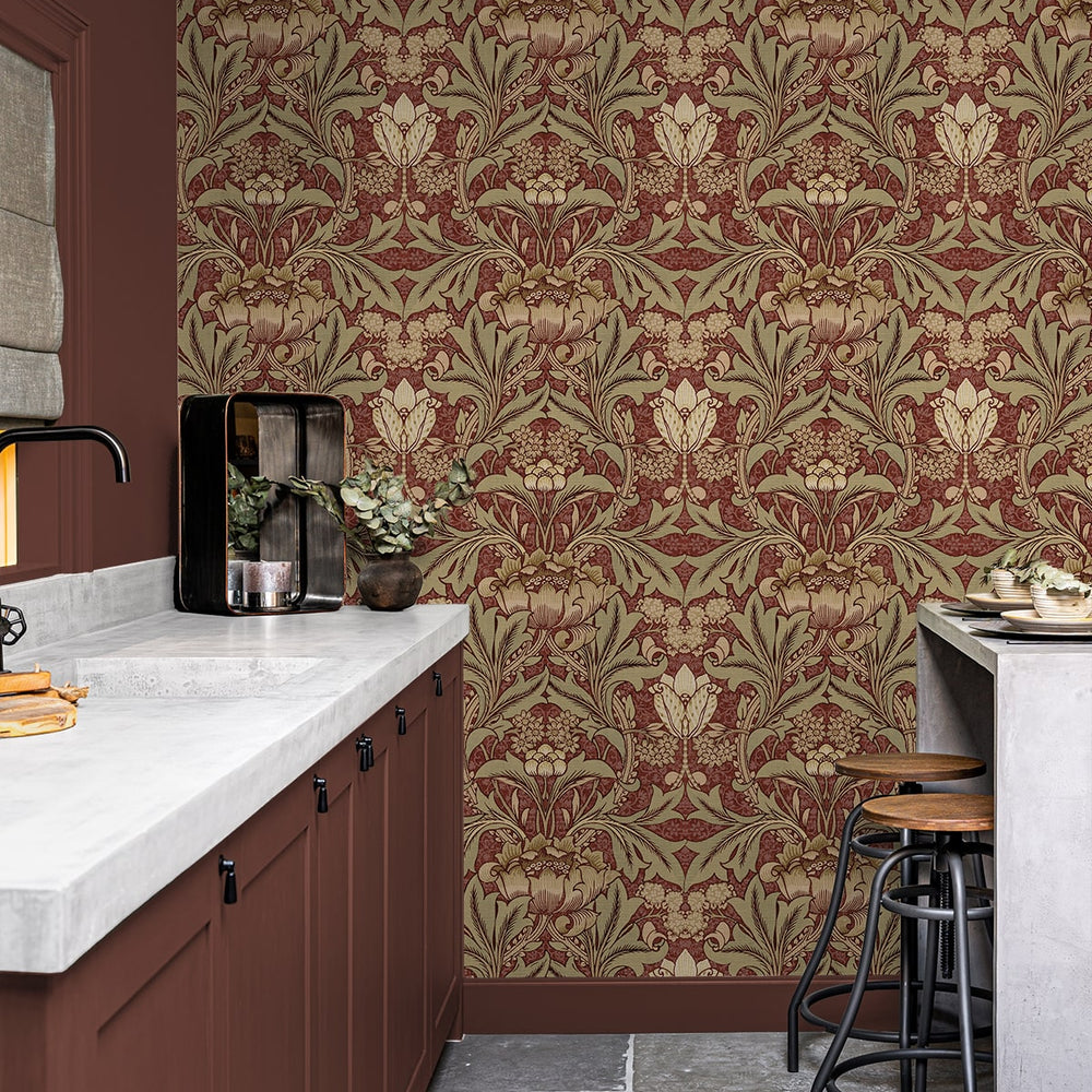 
                  
                    NW41511 vintage morris peel and stick wallpaper kitchen from NextWall
                  
                