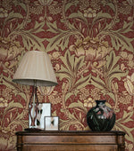 NW41511 vintage morris peel and stick wallpaper decor from NextWall