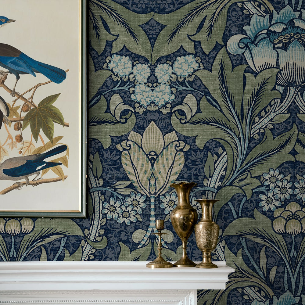 
                  
                    NW41512 vintage morris peel and stick wallpaper decor from NextWall
                  
                