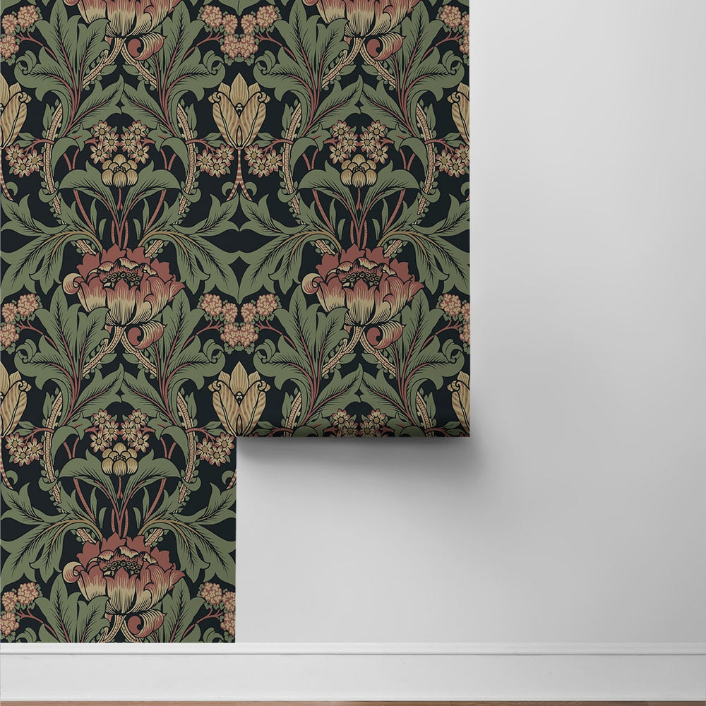 
                  
                    NW44401 vintage floral peel and stick wallpaper roll from NextWall
                  
                