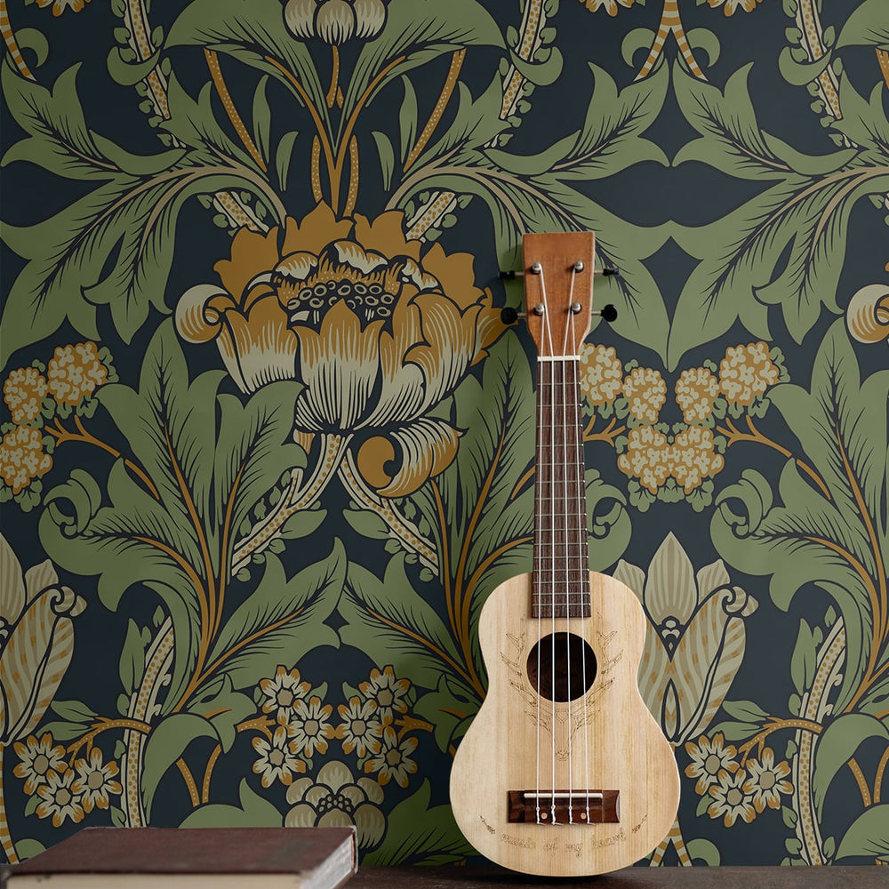 
                  
                    NW44404 vintage floral peel and stick wallpaper accent from NextWall
                  
                