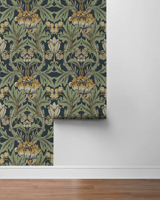 NW44404 vintage floral peel and stick wallpaper roll from NextWall