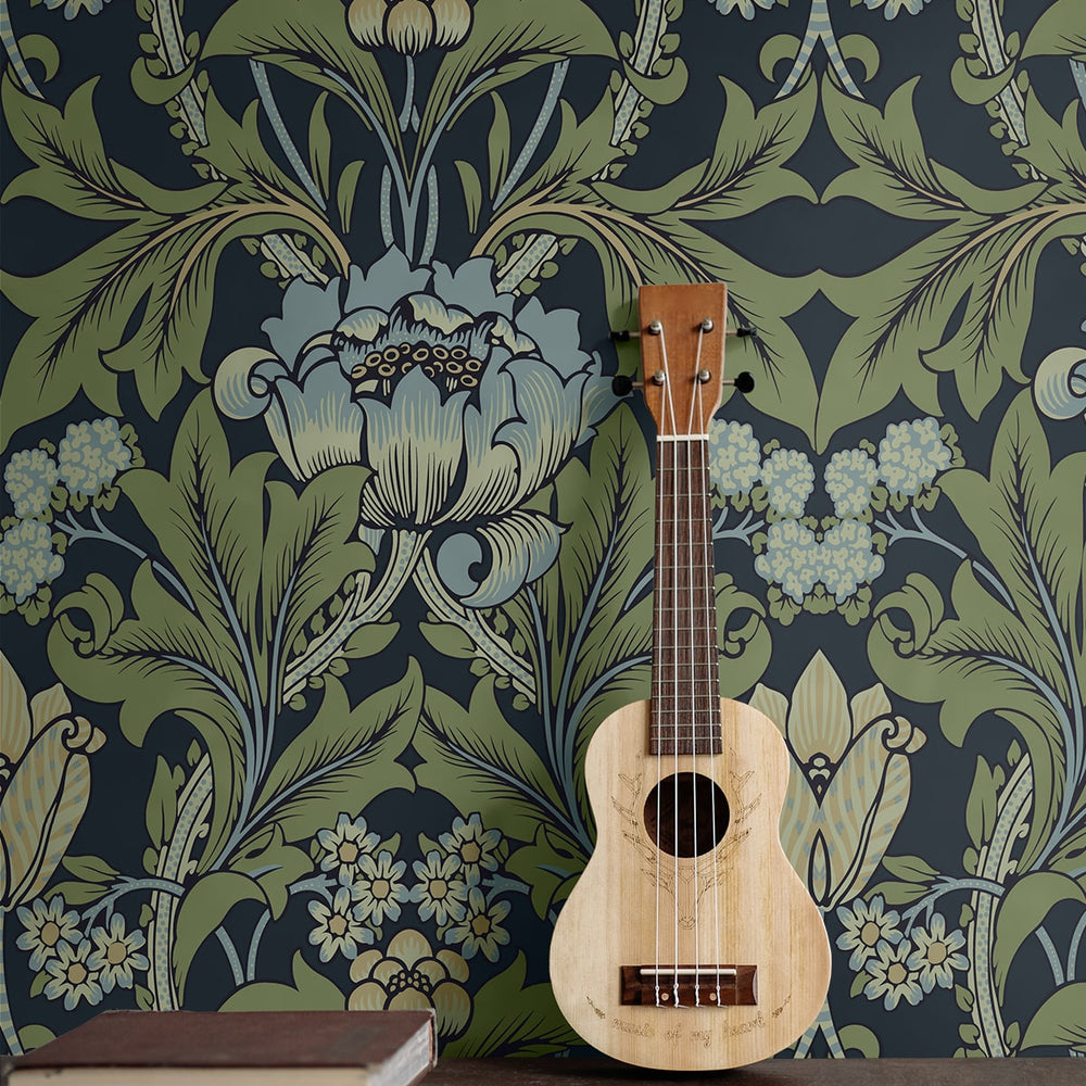 
                  
                    NW44412 vintage floral peel and stick wallpaper accent from NextWall
                  
                