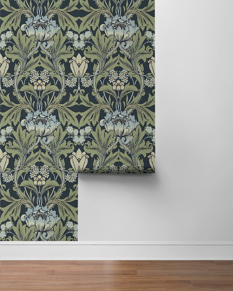 NW44412 vintage floral peel and stick wallpaper roll from NextWall