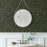 NW44504 vintage peel and stick wallpaper bathroom from NextWall
