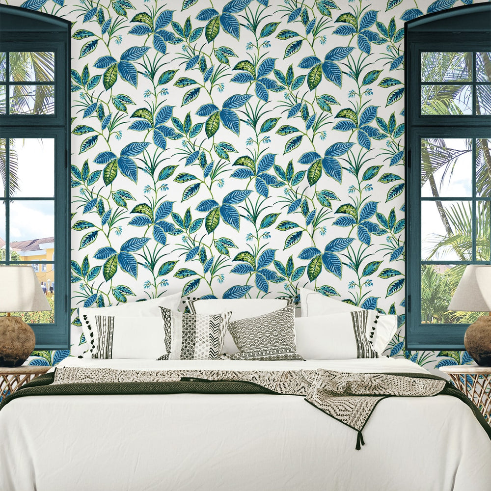 
                  
                    NW48312 boho leaf peel and stick wallpaper decor from NextWall
                  
                