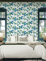 NW48312 boho leaf peel and stick wallpaper decor from NextWall