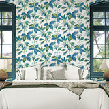 NW48312 boho leaf peel and stick wallpaper decor from NextWall