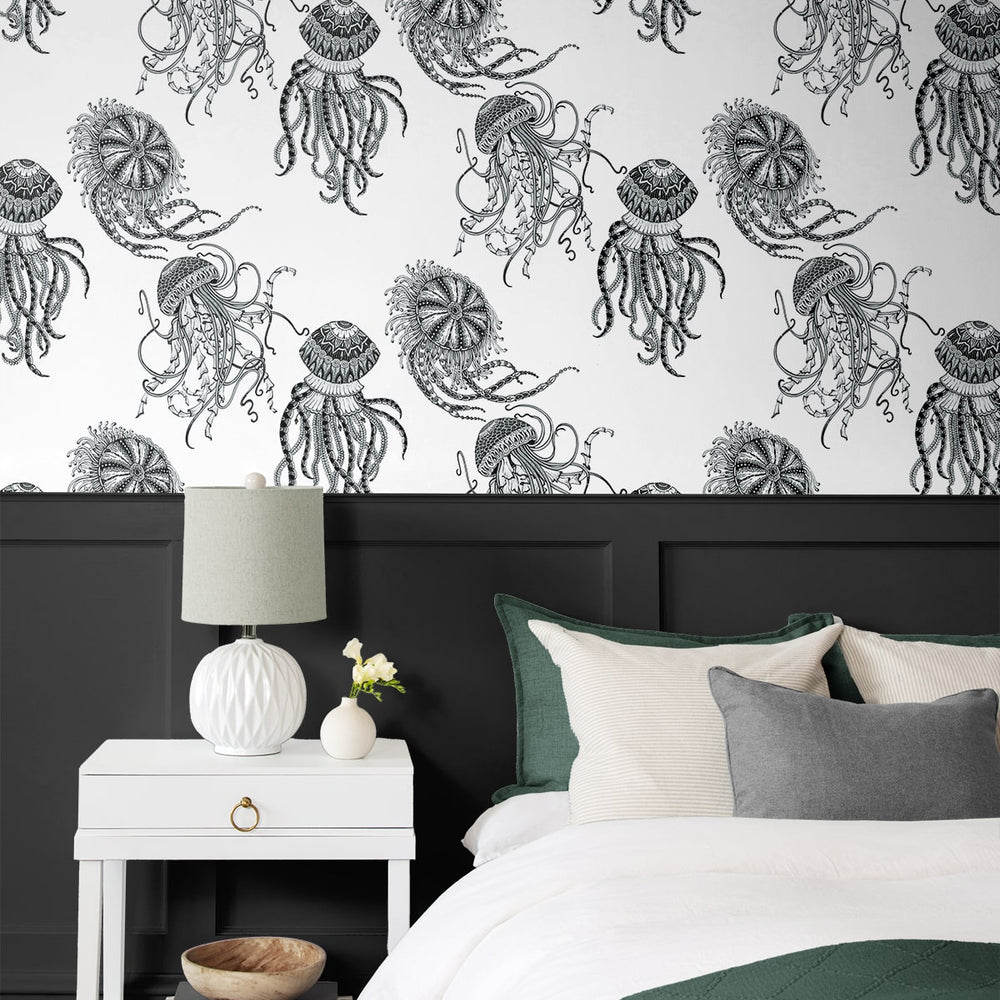
                  
                    NW48400 jellyfish peel and stick wallpaper bedroom from NextWall
                  
                