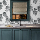  NW48400 jellyfish peel and stick wallpaper kitchen from NextWall
