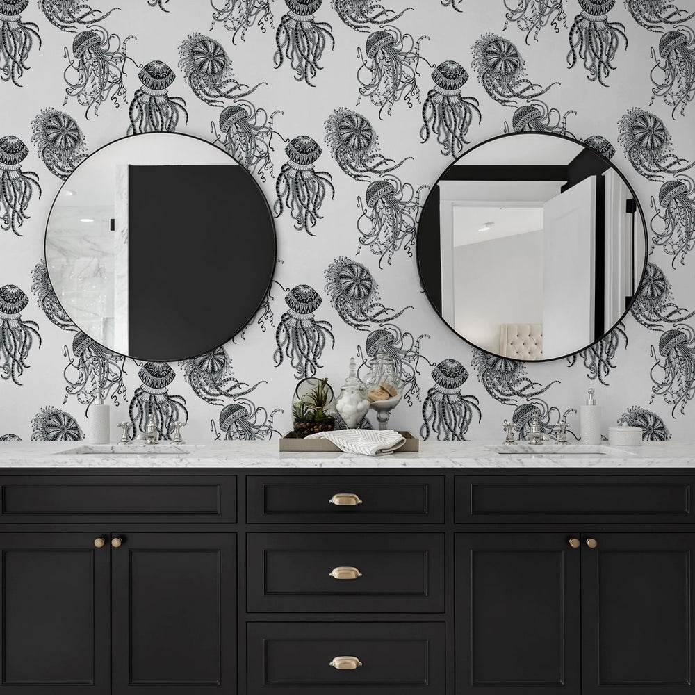 
                  
                    NW48400 jellyfish peel and stick wallpaper bathroom from NextWall
                  
                