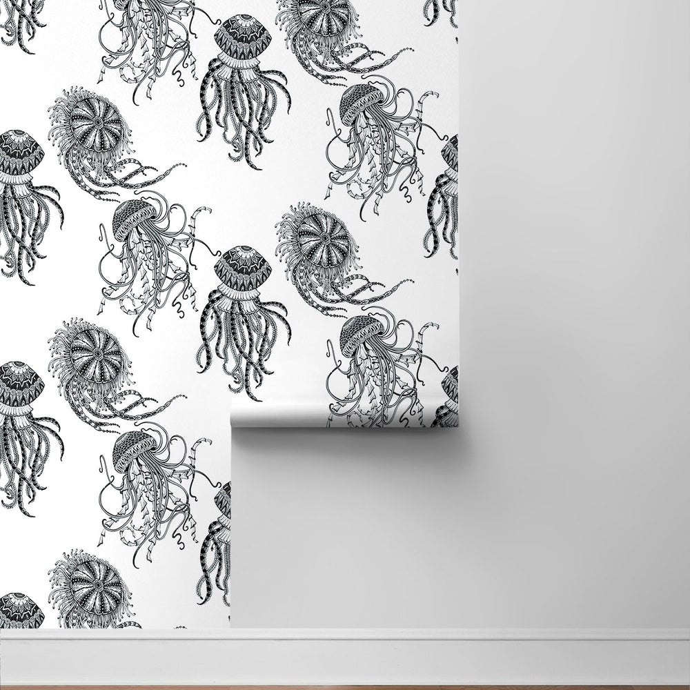 
                  
                    NW48400 jellyfish peel and stick wallpaper roll from NextWall
                  
                