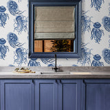 NW48402 jellyfish peel and stick wallpaper kitchen from NextWall