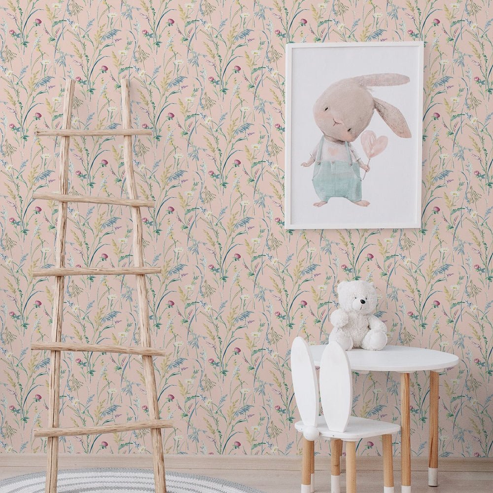 
                  
                    NW48501 floral peel and stick wallpaper nursery from NextWall
                  
                