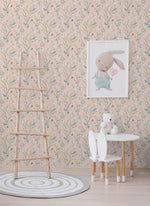 NW48501 floral peel and stick wallpaper nursery from NextWall