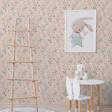 NW48501 floral peel and stick wallpaper nursery from NextWall