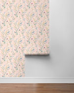 NW48501 floral peel and stick wallpaper roll from NextWall