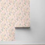 NW48501 floral peel and stick wallpaper roll from NextWall