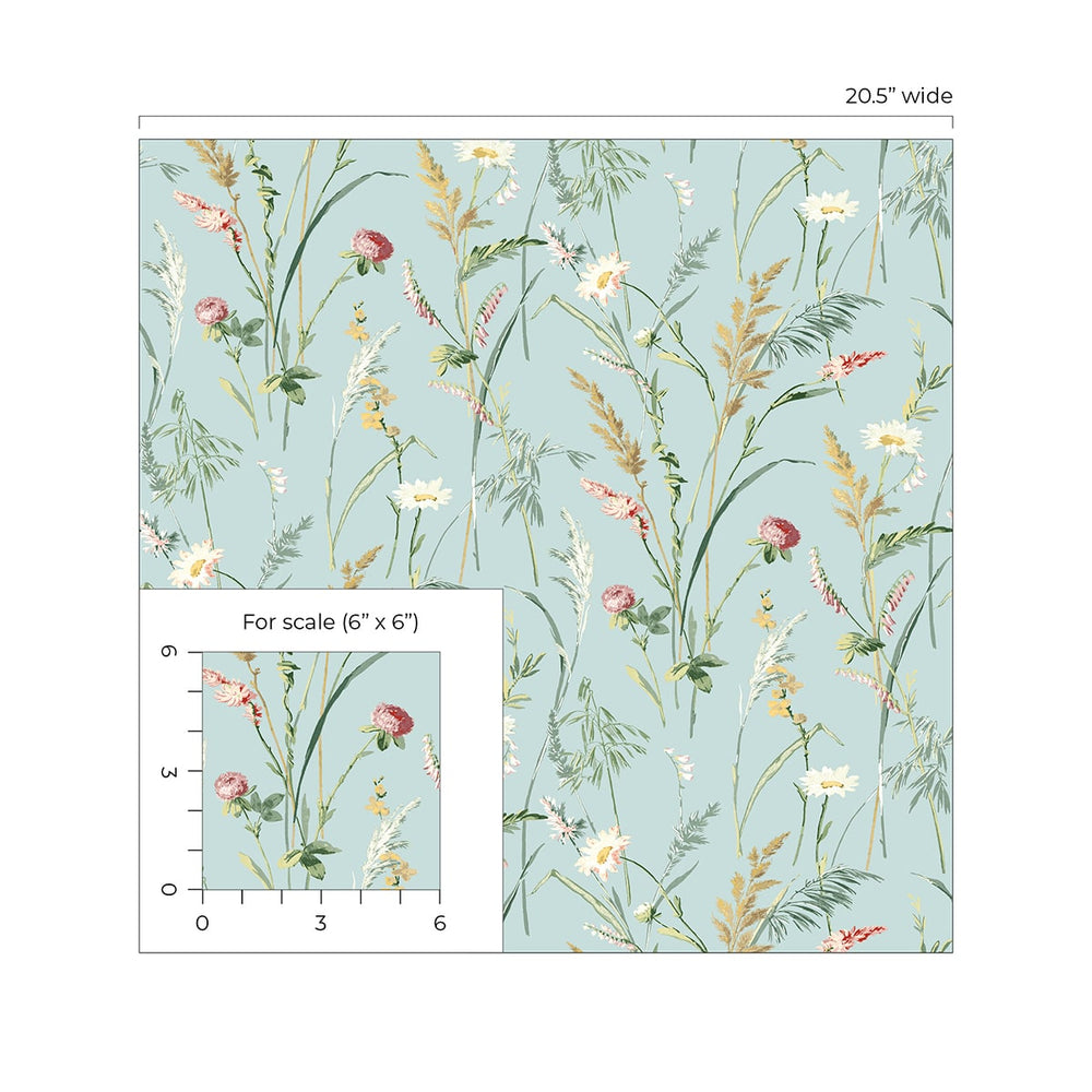 
                  
                    NW48502 floral peel and stick wallpaper scale from NextWall
                  
                