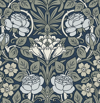 NW49002 vintage floral peel and stick wallpaper from NextWall