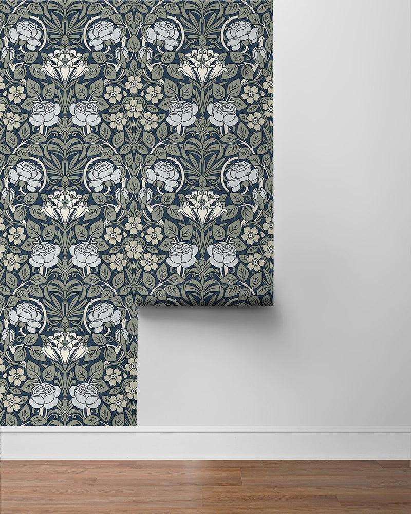 NW49002 vintage floral peel and stick wallpaper roll from NextWall