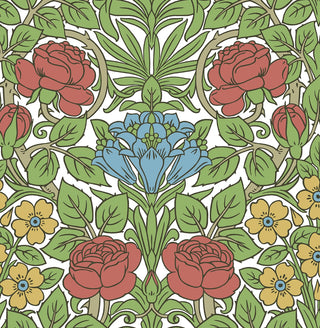 NW49004 vintage floral peel and stick wallpaper from NextWall