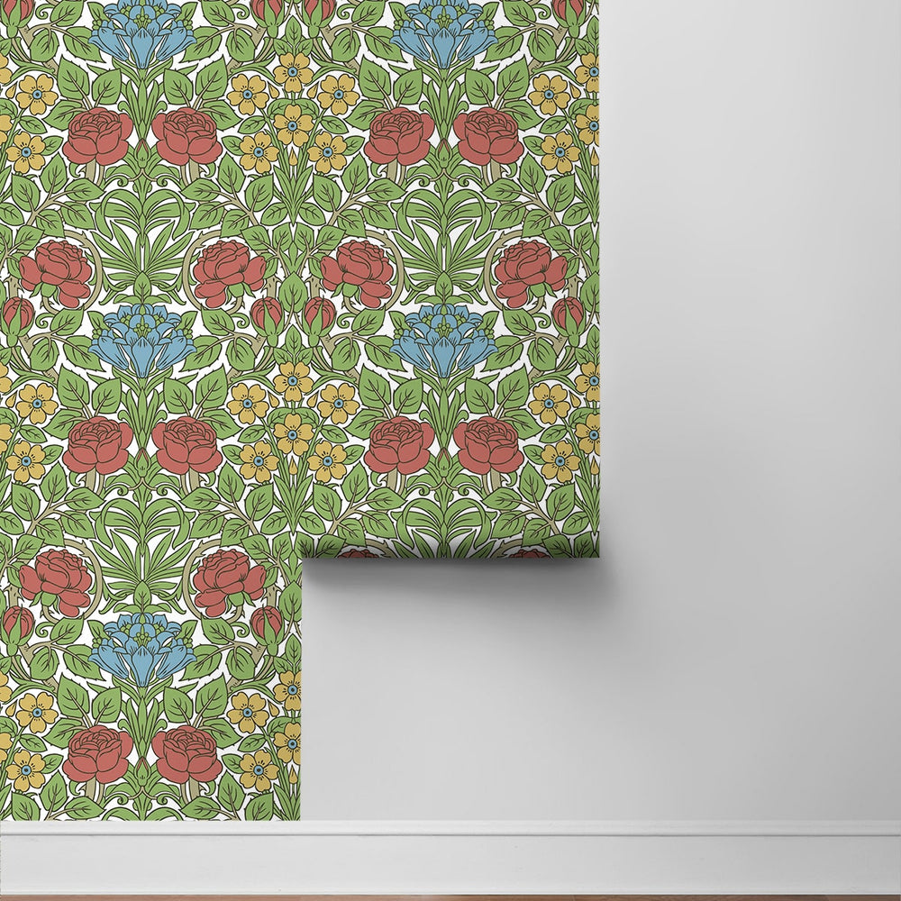 
                  
                    NW49004 vintage floral peel and stick wallpaper roll from NextWall
                  
                