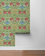 NW49004 vintage floral peel and stick wallpaper roll from NextWall