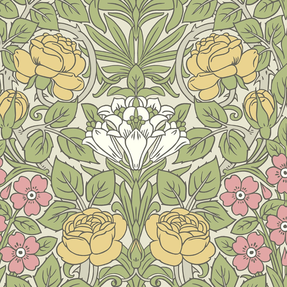 
                  
                    NW49007 vintage floral peel and stick wallpaper from NextWall
                  
                