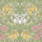 NW49007 vintage floral peel and stick wallpaper from NextWall