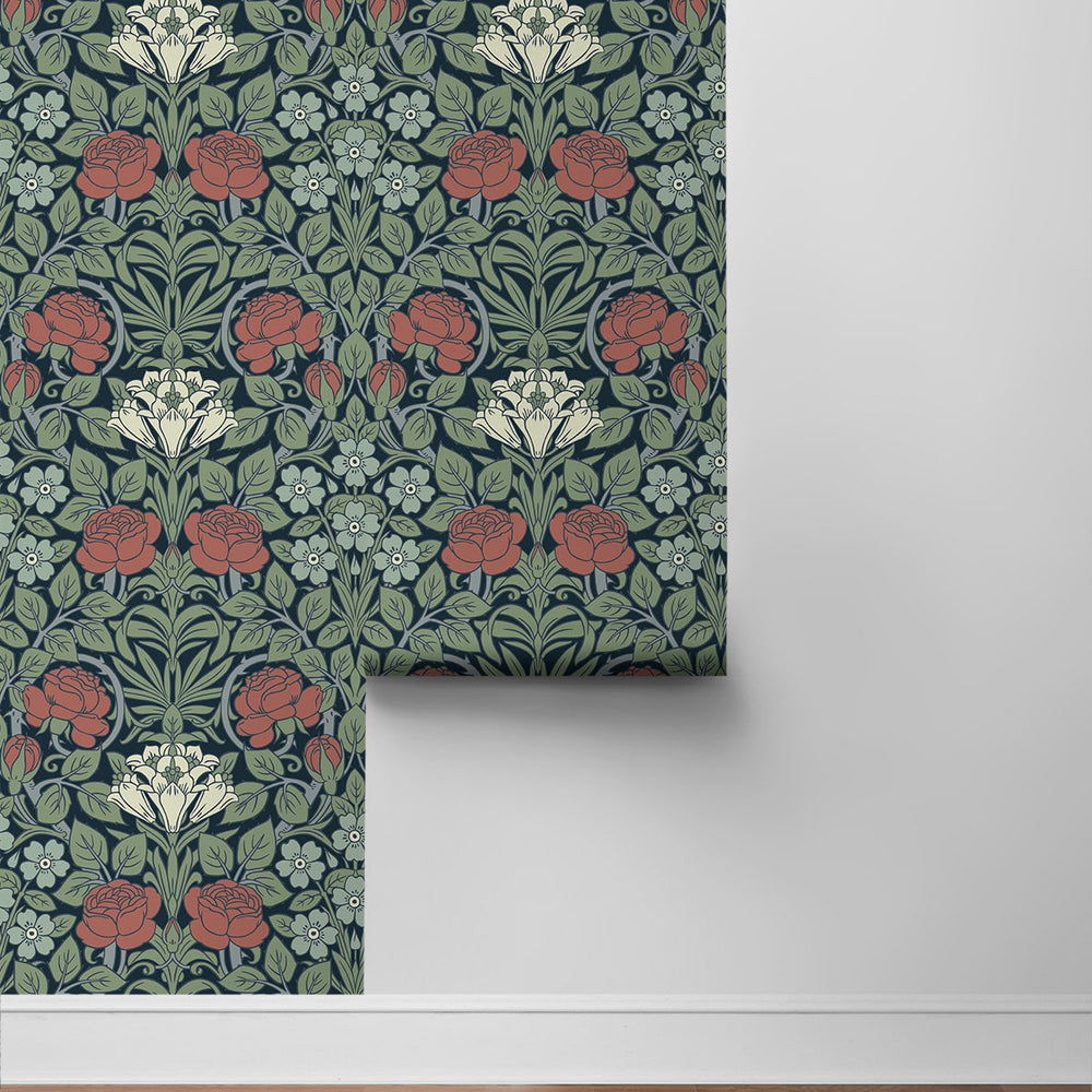 
                  
                    NW49012 vintage floral peel and stick wallpaper roll from NextWall
                  
                