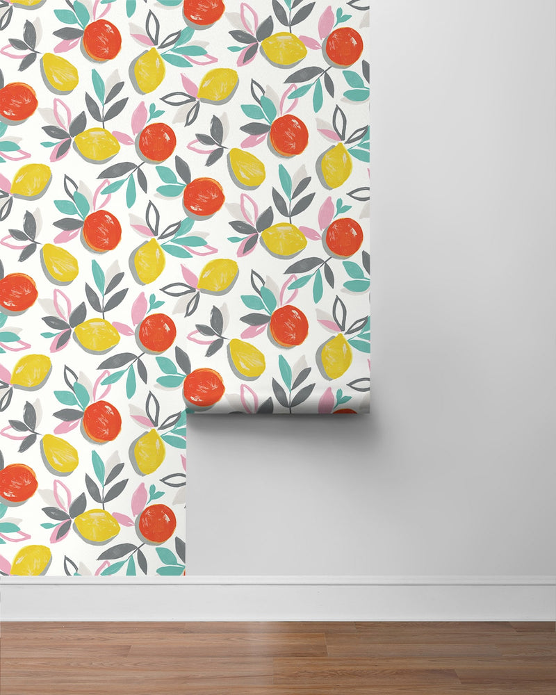 NW49301 fruit peel and stick wallpaper roll from NextWall