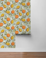 NW49306 fruit peel and stick wallpaper roll from NextWall