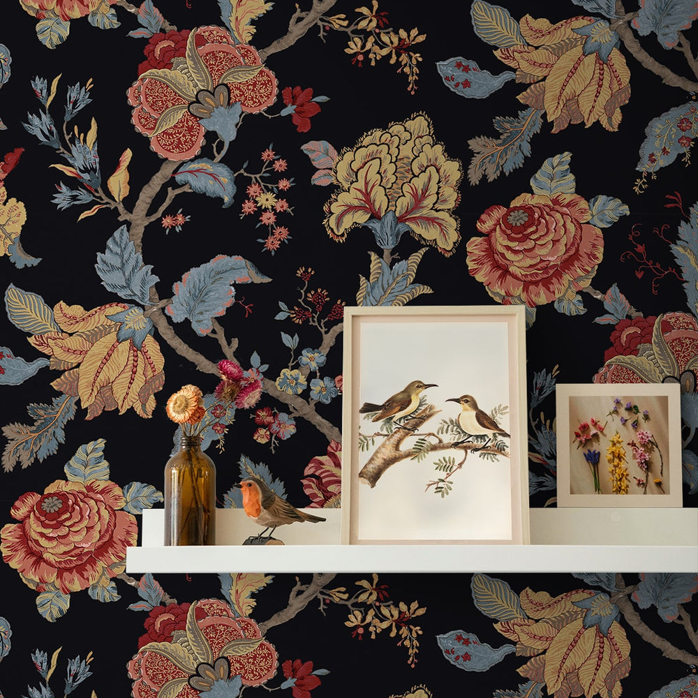 
                  
                    NW50200 Jacobean floral peel and stick wallpaper decor from NextWall
                  
                