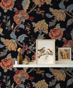 NW50200 Jacobean floral peel and stick wallpaper decor from NextWall