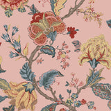 NW50201 Jacobean floral peel and stick wallpaper from NextWall