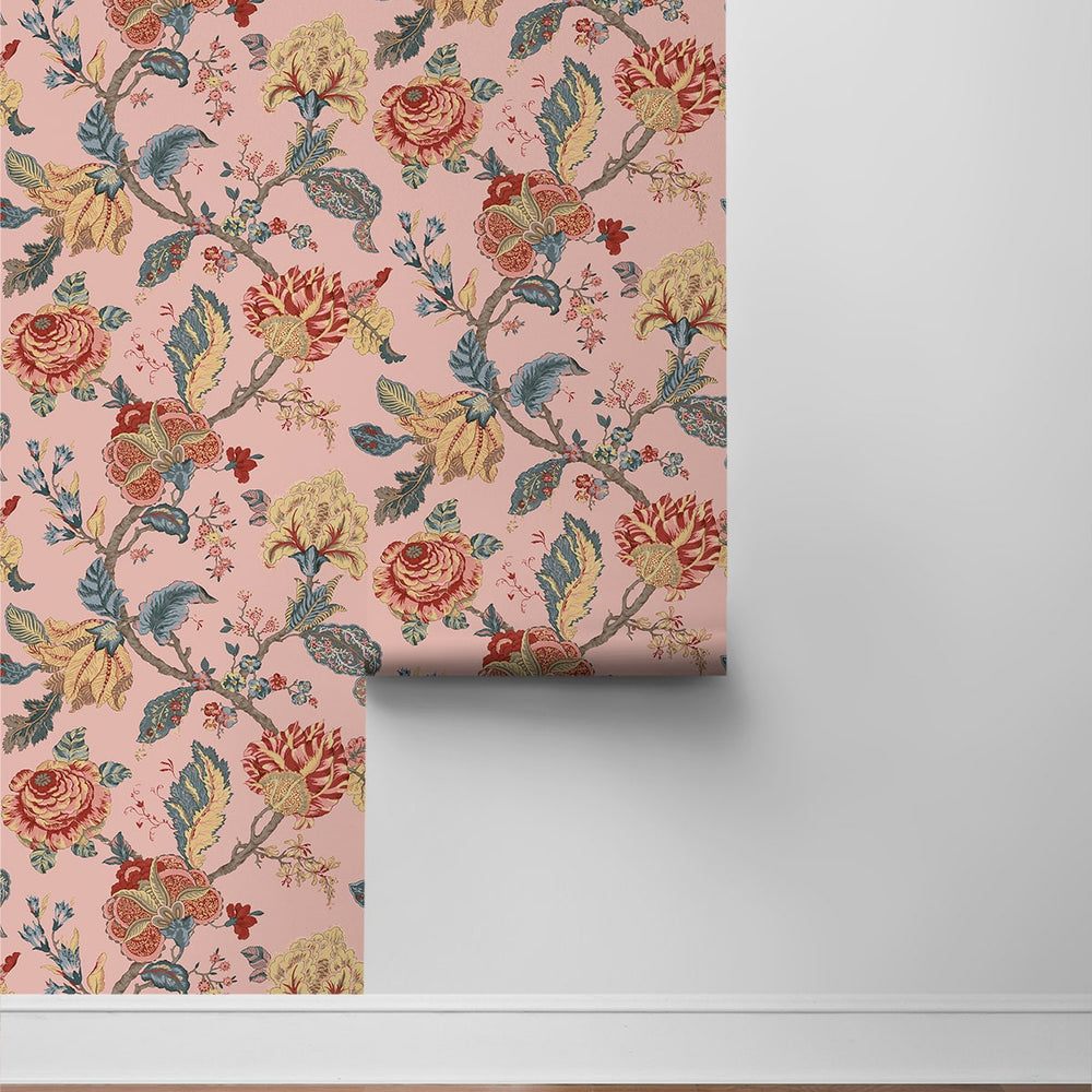 
                  
                    NW50201 Jacobean floral peel and stick wallpaper roll from NextWall
                  
                