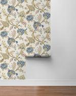 NW50205 Jacobean floral peel and stick wallpaper roll from NextWall