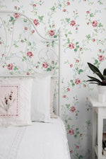 NW50401 floral peel and stick wallpaper accent from NextWall