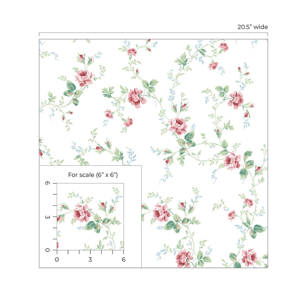 
                  
                    NW50401 floral peel and stick wallpaper scale from NextWall
                  
                