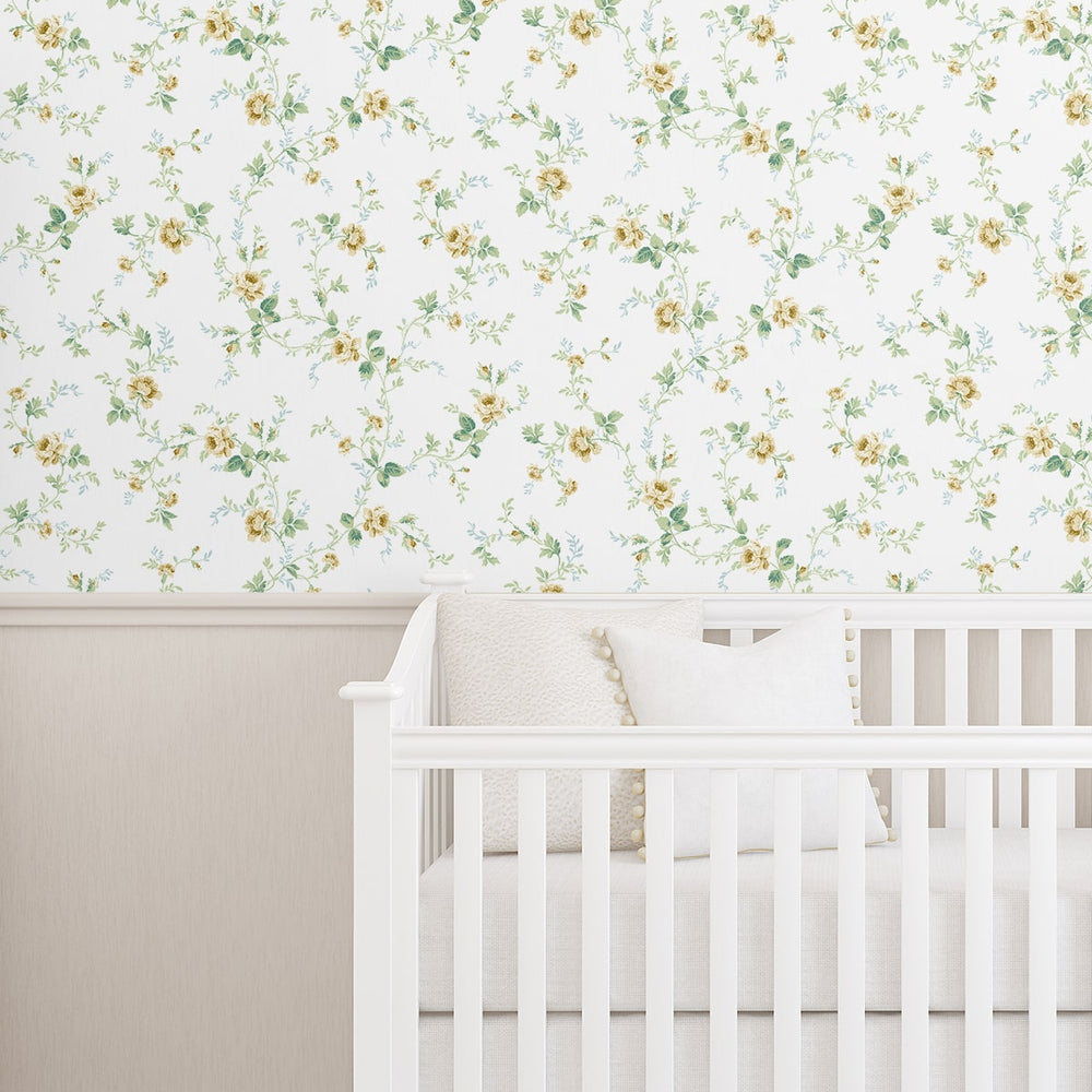 
                  
                    NW50403 floral peel and stick wallpaper nursery from NextWall
                  
                