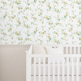 NW50403 floral peel and stick wallpaper nursery from NextWall